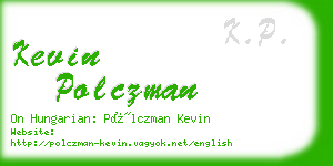 kevin polczman business card